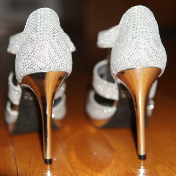 Silver Glitter heel - Picture 4 of 5